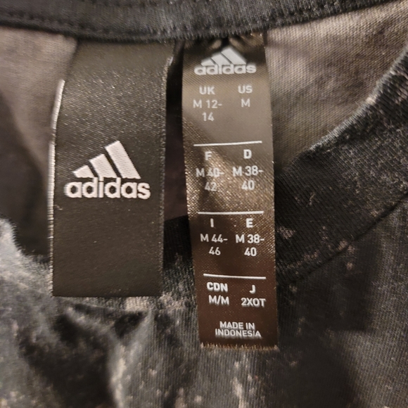 Adidas black and white tank top size medium 12-14 - Picture 4 of 5